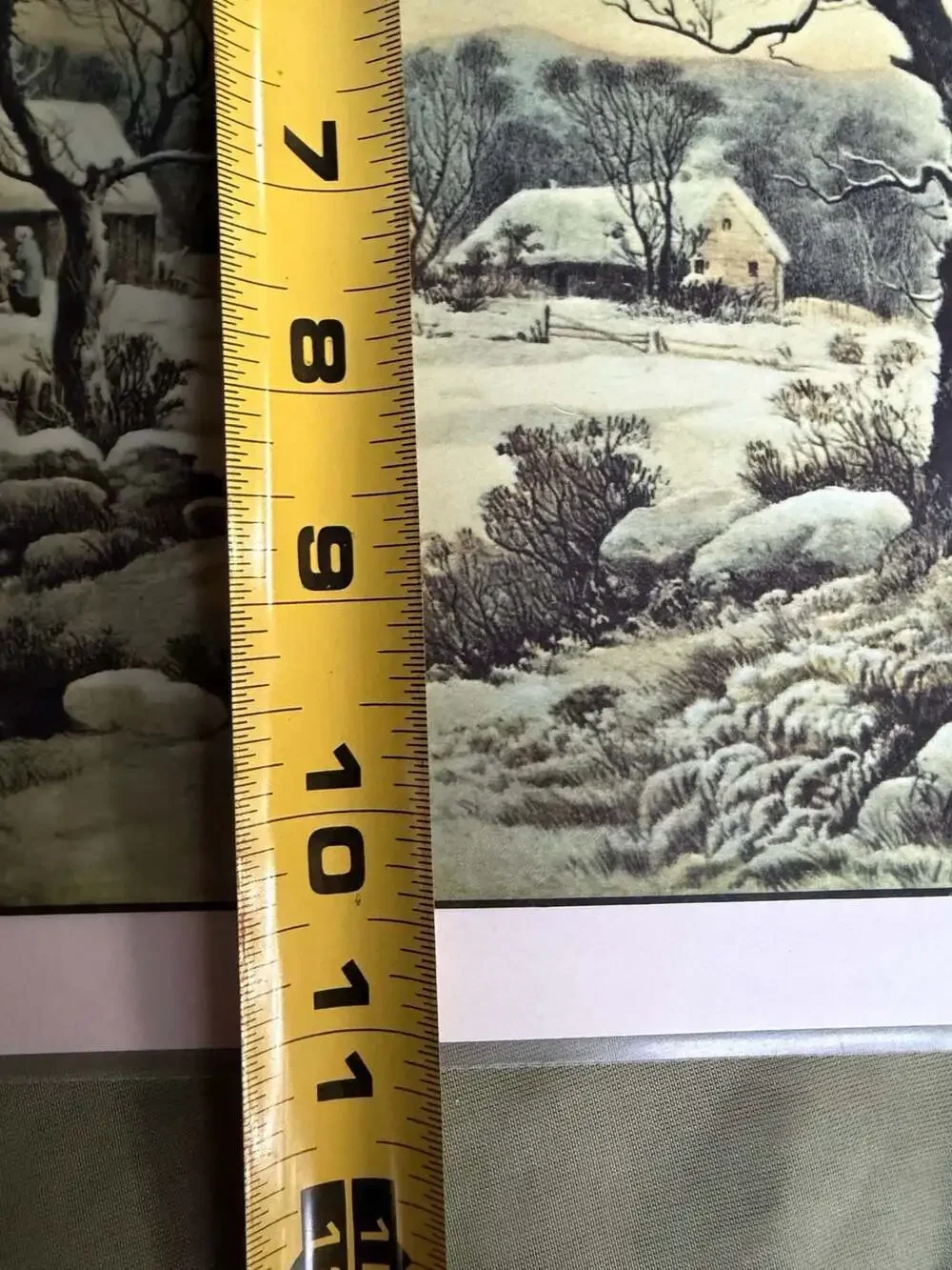 Vintage Set Of 4 Courier And Ives Laminated Lithograph Placemats